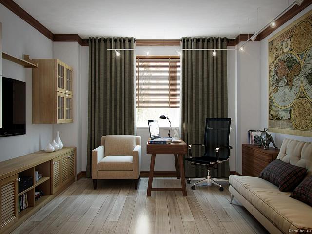 гостиная с натяжным потолком Base Line